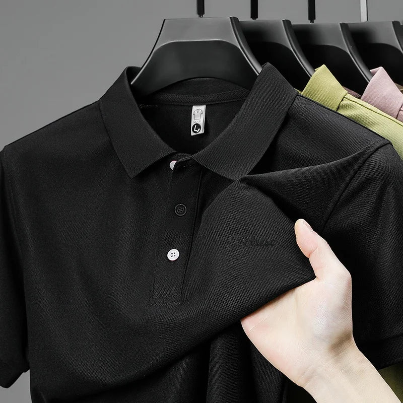 Men's Letter Print Polo Shirt