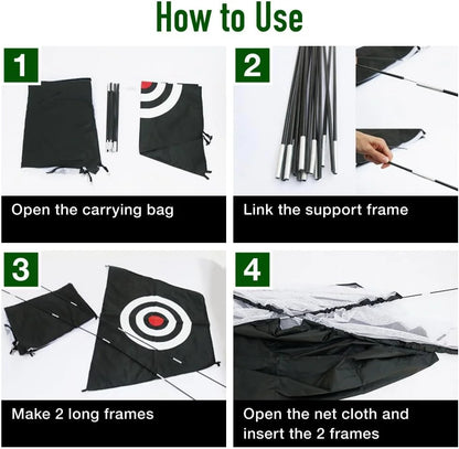 Golf Practice Net with Hitting Mat