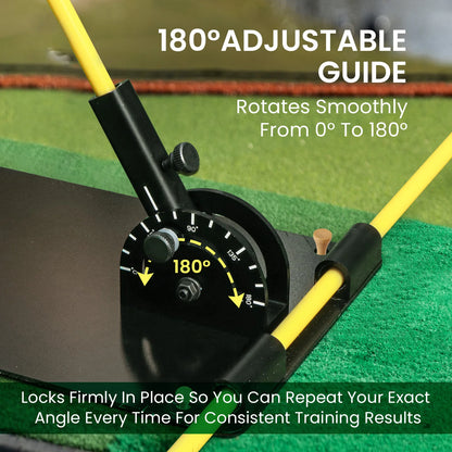 Adjustable Golf Swing Guide Plate