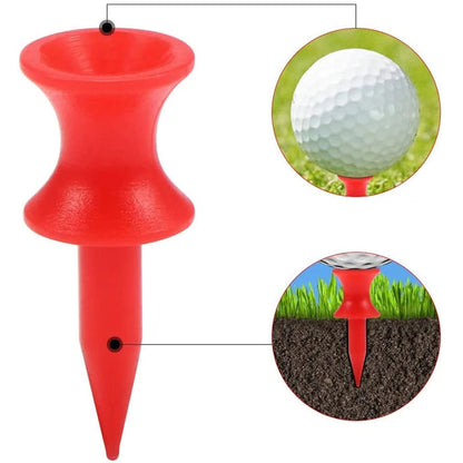 50-Piece Adjustable Golf Tee Set