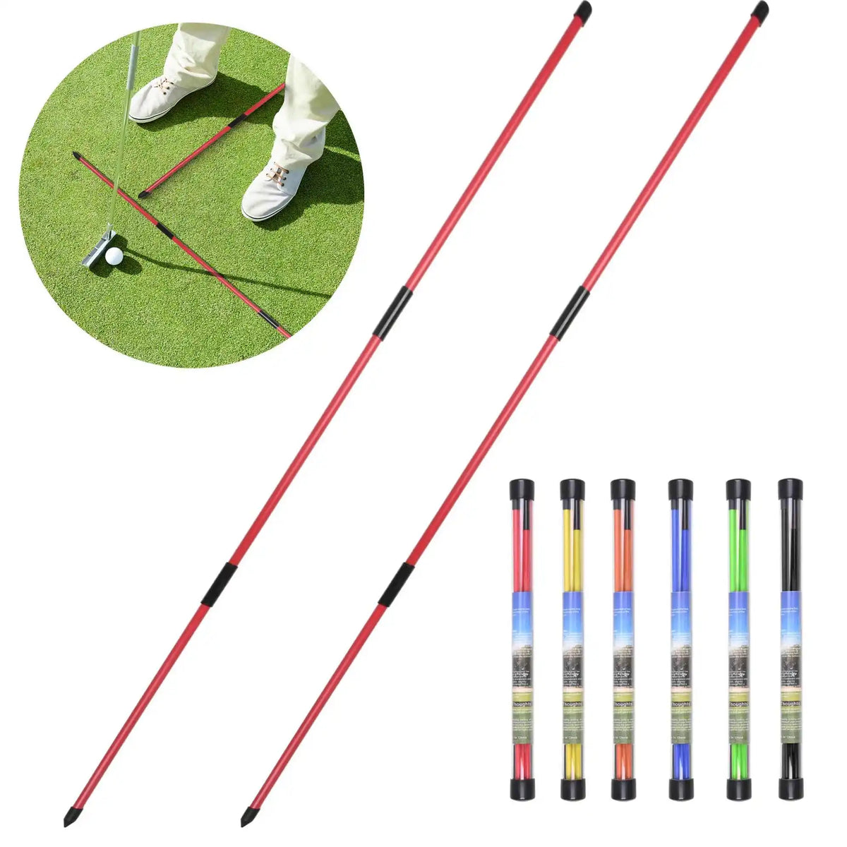 2-Piece Golf Alignment Sticks