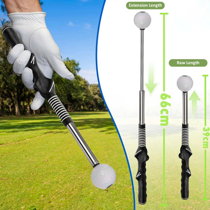 Retractable Golf Grip & Swing Trainer