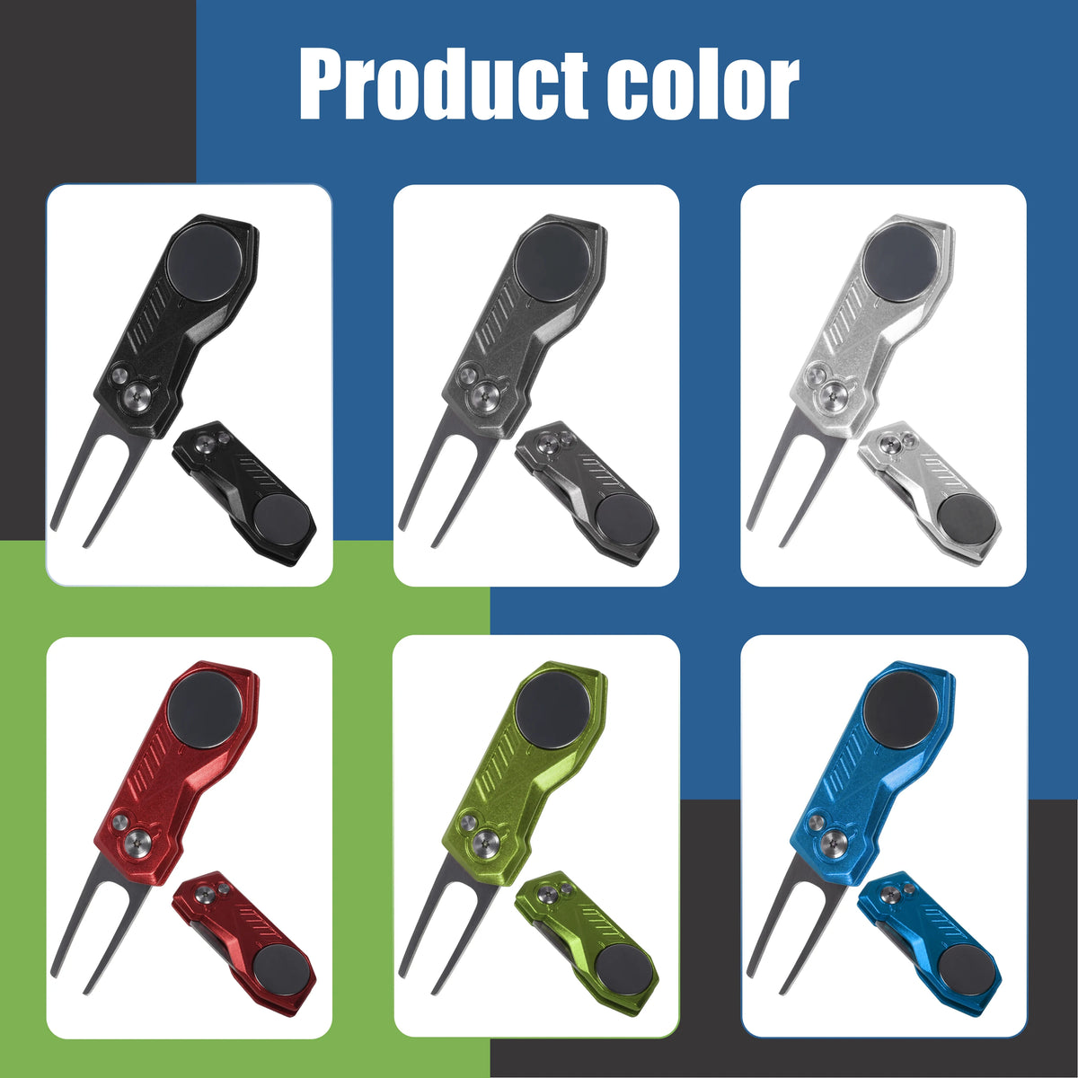Foldable Golf Divot Repair Tool