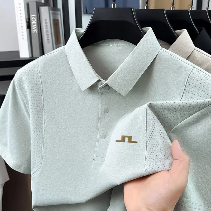 Men's Casual Short-Sleeve Polo Shirt